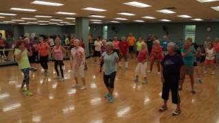 Senior silver sneaker class of 6592 yr olds dance to JTs Cant Stop the Feeling [upl. by Vinna]