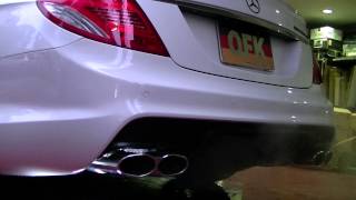 AMG W216 CL65 V12 BI TURBO ONEOFF HYBRID SOUND EXHAUST by OFFICEK TOKYO [upl. by Eanahs]