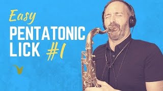 Easy Pentatonic Lick for Saxophone [upl. by Iphigenia]