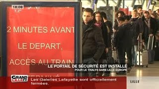 Thalys Lille le portail de sécurité est installé [upl. by Ondine663]