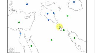 Ancient Mesopotamia Map Quiz Middle East [upl. by Crofoot]