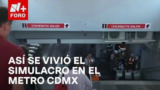 Metro CDMX se detiene tres minutos por Simulacro Nacional 2024  Paralelo 23 [upl. by Nymzaj]