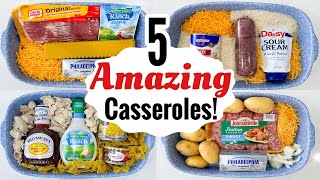 5 Super Quick amp EASY Casserole Dinner Recipes  BEST TASTY OVEN BAKED MEALS  Julia Pacheco [upl. by Nett]