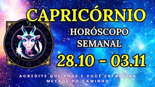 Capricórnio ♑ Horóscopo Semanal 28 De Outubro A 3 De Novembro 2024 🙏𝐎𝐬 𝐀𝐧𝐣𝐨𝐬 𝐄𝐬𝐭ã𝐨 𝐂𝐨𝐦 𝐕𝐨𝐜ê🙏 [upl. by Mellman]