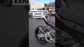 bimota TESI H2 ARROW EXHAUST SOUND [upl. by Shanley]