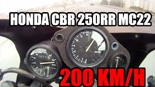 Honda CBR 250RR  TOP SPEED 200 kmh [upl. by Odraode]