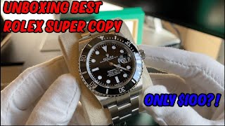 UNBOXING BEST ROLEX SUPERCOPY [upl. by Atinar]