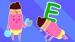 E Words For Kids  E Letter Words  E Words  Phonic Words  Words For Kids [upl. by Yartnoed]