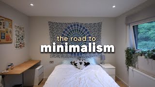 decluttering my room to become a minimalist [upl. by Emelun]