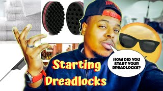 4 ways to start dreadlocks for beginners  Starter Locs [upl. by Brunella]