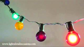 Twinkling Globe String Lights Multi Color 15 inch BulbsDemo [upl. by Liscomb]