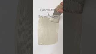 NATURAL LINEN by Sherwin Williams a creamy warm neutral paint color with subtle yellow undertones [upl. by Suilenrac]