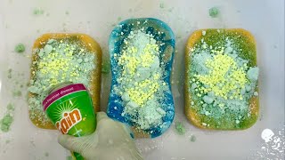 ASMR Sponge Squeezing Satisfying Pine Sol  Dish Soap  Baking Soda  satisfying sponge squeezing 🫧 [upl. by Gemperle553]