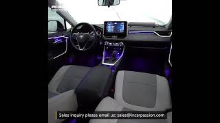 Toyota RAV4 2020 64 Colors Ambient Light RAV4 Interior Lighting Upgrade [upl. by Anirhtak583]