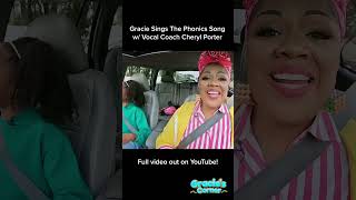 The Real Gracie Sings Phonics Song with CherylPorterVocalCoach shorts [upl. by Yojal]