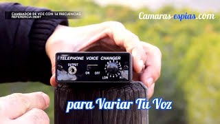 Cambiador de Voz para Llamadas de Teléfono en Tiempo Real 🎧 Ref 25007 camarasespiascom [upl. by Eiruam]