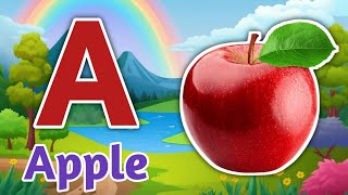 A for apple  अ से अनार  abc  phonics song  a for ant b for ball c for cow  ab Kidsghanvoice [upl. by Azila72]