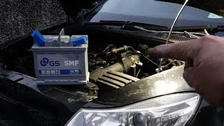 How to change Battery onSkoda Octavia 19 TDI [upl. by Bone]