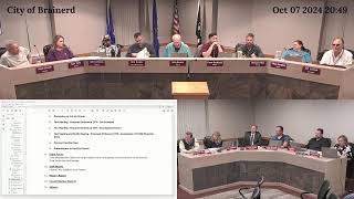 City of Brainerd  City Council  1072024 [upl. by Oneg]