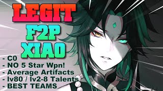 BEST ACTUAL F2P Xiao Guide  Best f2p Teams Weapons Artifacts amp Gameplay  Genshin Impact [upl. by Leidba]