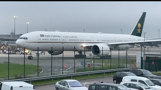 Paris CDG LFPG Airport  Foggy condition  B777A350B767B787 amp more [upl. by Atipul]