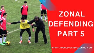 Soccer TRAINING  Zonal Defending Drills and Sessions Part 5 [upl. by Drawyeh]