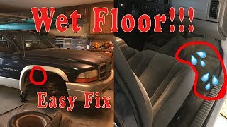 2002 DODGE Dakota AC Wet floorboard fix [upl. by Mendelson255]