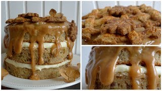 Recept voor Appeltaart Cake met Karamelsaus Bakken met Bastaart [upl. by Sedda945]