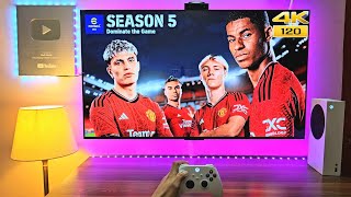 Efootball 2024 New Update Season 5 Xbox Series S  120FPS [upl. by Arraik]