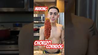 FIRST EVER CHORIZO CORNDOG‼️🔥 [upl. by Enortna785]