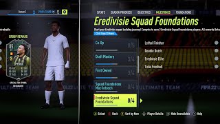 HOW TO COMPLETE EREDIVISIE SQUAD FOUNDATIONS OBJECTIVES FAST ⭐ FIFA 22 ULTIMATE TEAM [upl. by Pedersen]