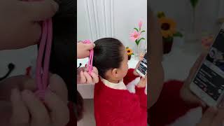 The use of hair cream and large scalp bands Children with haircuts will look good to look good high [upl. by Gabi]