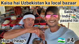 Visiting Famous Local Bazaar Of Tashkent Uzbekistan  Chorsu Market [upl. by Aicilehp863]