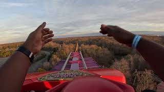 Apollos Chariot Front Row POV Busch Gardens Williamsburg Mardi Gras [upl. by Rosalinde411]