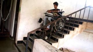 Design and Development of Electric Powered StairClimbing Wheelchair for Paraplegics [upl. by Doro]