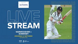 🔴 LIVE  Warwickshire v Somerset  County Championship  Day Two [upl. by Issiah648]