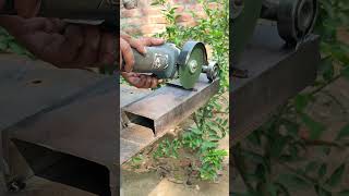 Homemade angel grinder stand for all types of metaliron cutting tools diytools seniorwelder [upl. by Gora657]