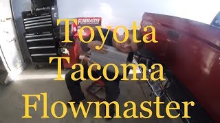 Toyota Tacoma FlowMaster Installation [upl. by Yorle]