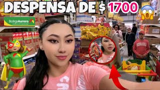 DESPENSA QUINCENAL🤑BODEGA AURRERA Y TIENDAS 3B😱la yuxeli hu✨ [upl. by Emsmus]