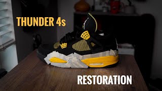 THUNDER 4s  Midsole Repaint  Restoration [upl. by Della]