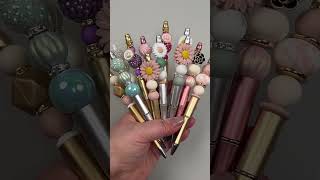 DIY BEADED PENS MAKE PERFECT CHRISTMAS STOCKING FILLERS shorts [upl. by Joellen]