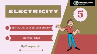 Electricity Part  5  Heating Effect of Electric Current  BrainyCrew classes  Deepanshu Sir [upl. by Abad]