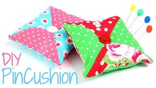 Patchwork Pin Cushion Pattern  DIY pincushion made simple [upl. by Nabala568]