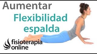 Ejercicios para aumentar la flexibilidad de la espalda  para principiantes [upl. by Neely313]