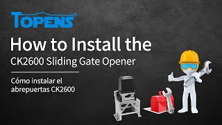 TOPENS CK2600 Gate Opener Installation Video [upl. by Atinek]