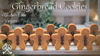 Gingerbread Cookies  Vegan Gluten Free Refined Sugar Free [upl. by Schaumberger29]