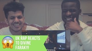 Divine  Farak REACTION  UK ARTISTS REACT TO INDIAN RAP [upl. by Euqinue]