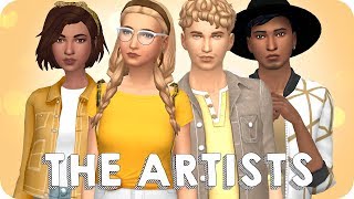 HIGH SCHOOL CLIQUES  THE ARTISTS  Sims 4 Create A Sim [upl. by Neivad]