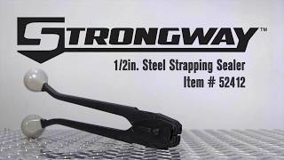 Strongway 12in Steel Strapping Sealer [upl. by Ennayehc]