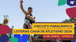 2ª fase Circuito Paralímpico Loterias Caixa de atletismo  etapa 3  8 de junho de 2024 [upl. by Eisso]